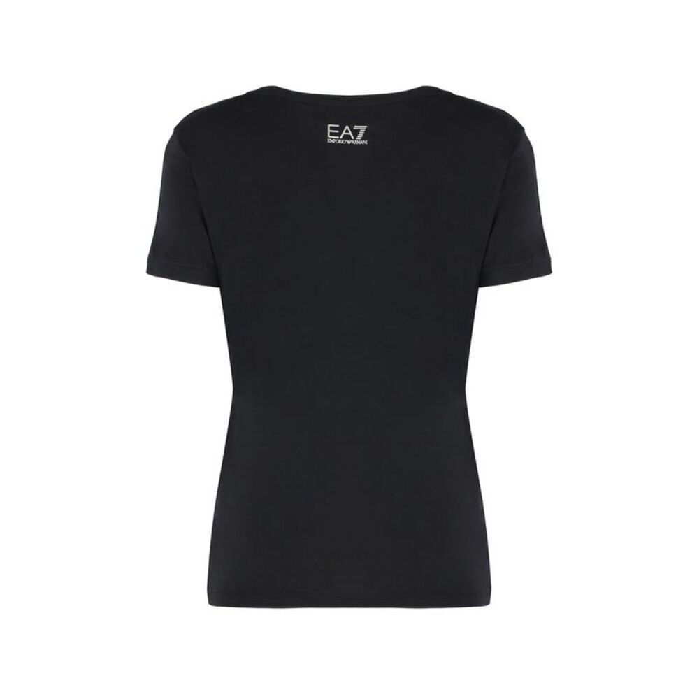 EA7 Emporio Armani Women's Logo T-Shirt Women BLACK T-Shirts & Tops